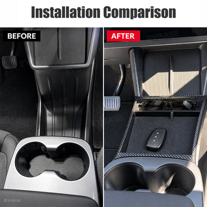 Model Y Juniper Standard Center Console Organizer 2.0 Console Storage Tray with Divided Compartment
