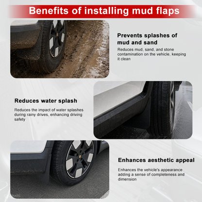 Mud Flaps for Rivian R2 Splash Guards No Drilling Precision Fit Splash Fender