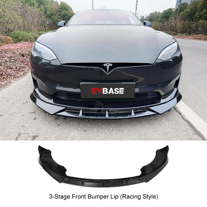 Model S Front Bumper Lip ABS Splitter Performance Spoiler Racing Style For Tesla