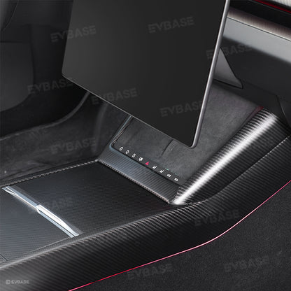Tesla Model Y Juniper Real Carbon Fiber Upgrade Kit Full Interior Protection Cover Trim Overlay