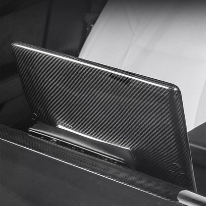 Tesla Model Y 3 Carbon Fiber Interior Accessories Center Console Screen Cover