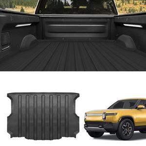 Rivian R1T Truck Bed Mat Liner Foldable Accessories Pickup Heavyweight Bed Mat All Weather Truck Rugged Bed Liner