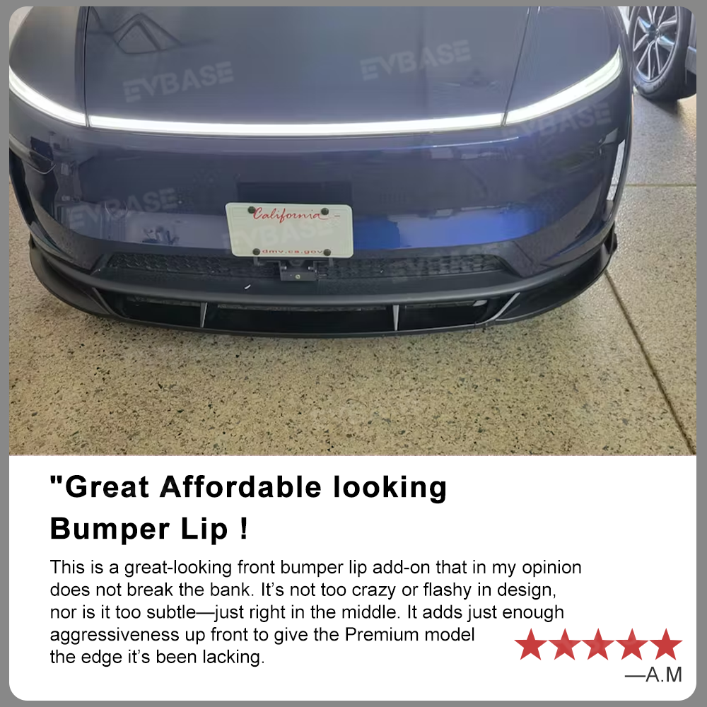 Model Y Juniper Front Lip ABS Bumper Lip Splitter with Fang-Style for Tesla