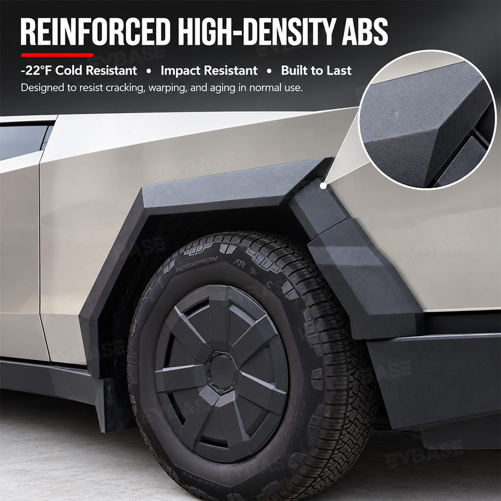 Cybertruck Fender Flare Covers 2.0 Wide Body Wheel Arch Trim Kit