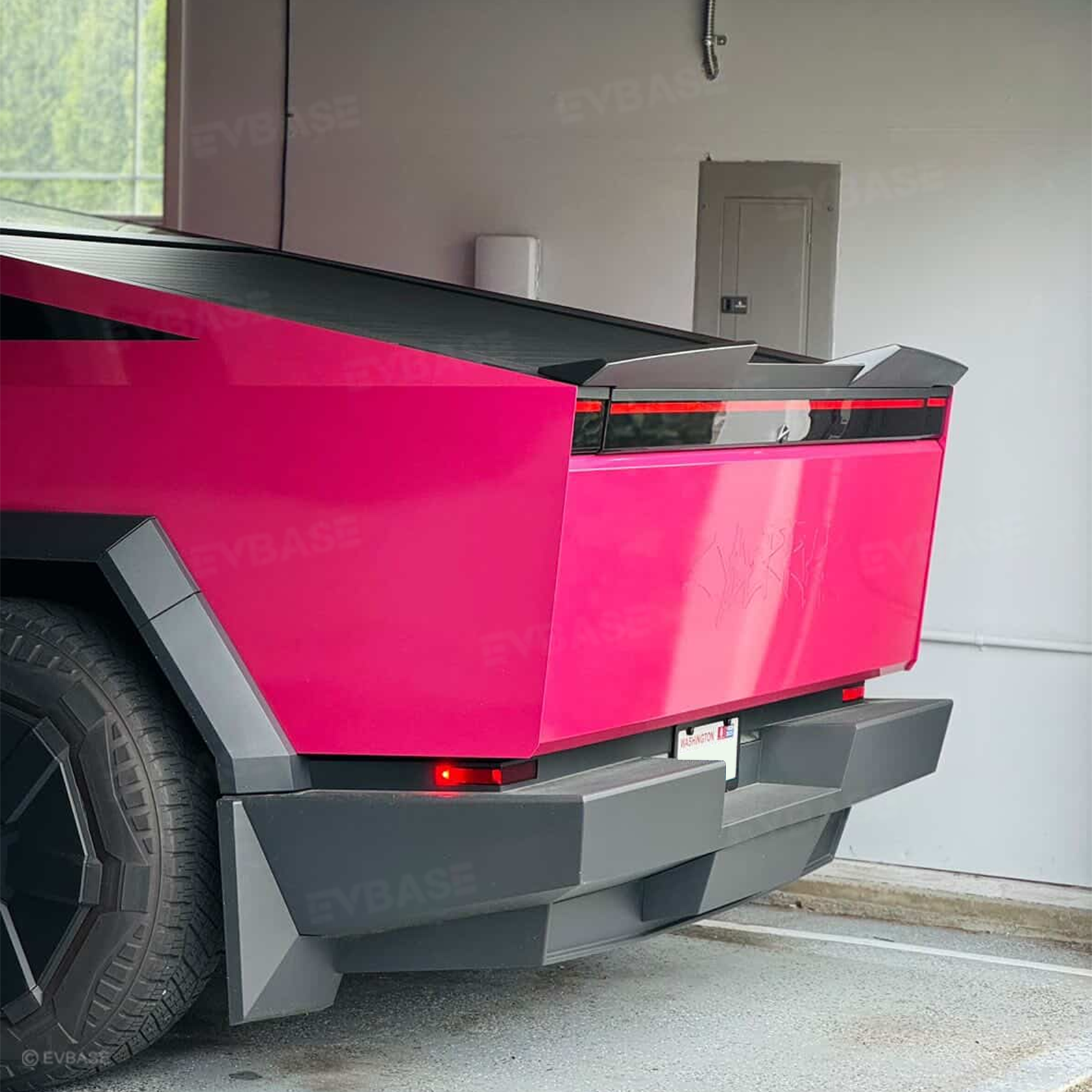 Cybertruck Body Kit Front Bumper Lip &  Fender Flares Cover & Rear Diffuser & Rear Spoiler for Tesla