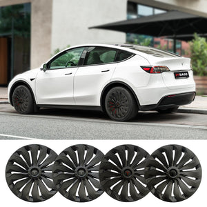 Telsa Model Y Hubcap 19 Inch Wheel Cover ABS Cover Hub Cap Replacement Matte Rim Protectors