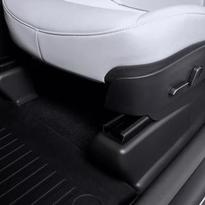 EVBASE Tesla Model Y Underseat Protector TPE Seat Slide Rail Pad Cover Anti Kick Seat Base Cover 3Pcs