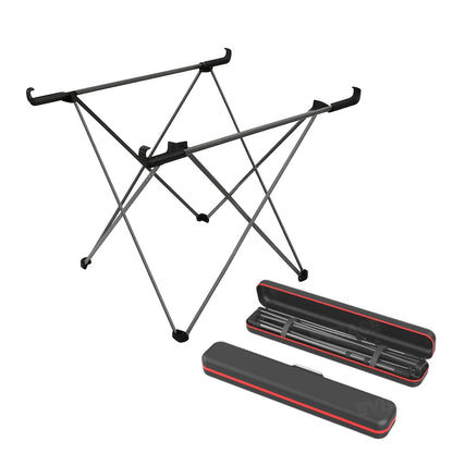 Camping Folding Table Legs X-Shaped Aluminum Table Stand with EVA Hard Case for Tesla Model Y/3/X/S