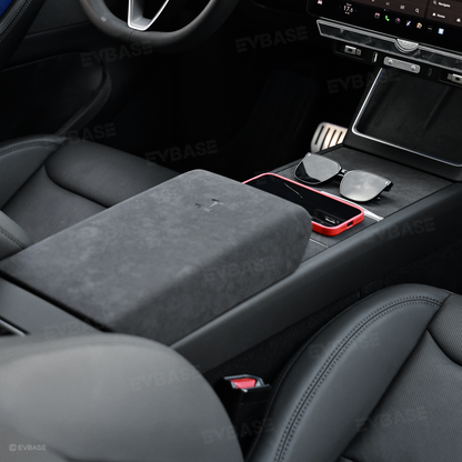 Model Y Juniper Alcantara Interior Trim Cover Kit Dashboard Air Vent Center Console Armrest Protection Overlay