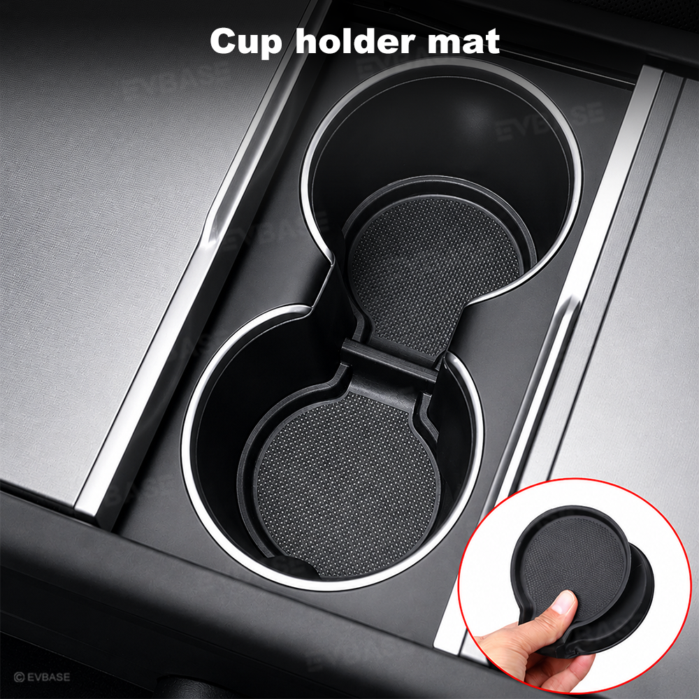 Model Y Juniper Door Side Pocket Storage Box Organizer Liners & Cup Holder Insert Pad