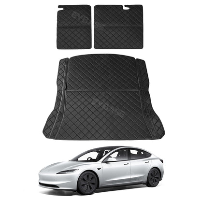 Model 3/Y/3 Highland Trunk Mat Rear Cargo Liner Oxford Cloth Waterproof Pet Mat Floor Protector for Tesla
