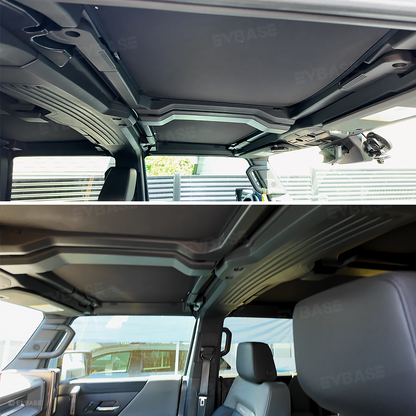 Glass Roof Sunshade for Hummer EV Ice Crystal Sun Shield Foldable Sunroof Shade