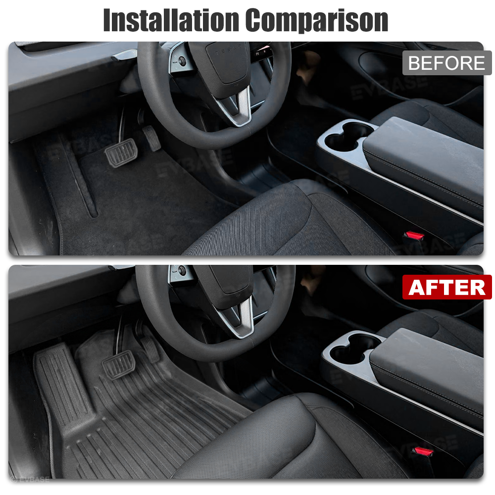 Model Y Juniper Standard All-Weather Floor Mats & Trunk Mats Cargo Liners & Seatback Covers TPE Interior Full Coverage Protector