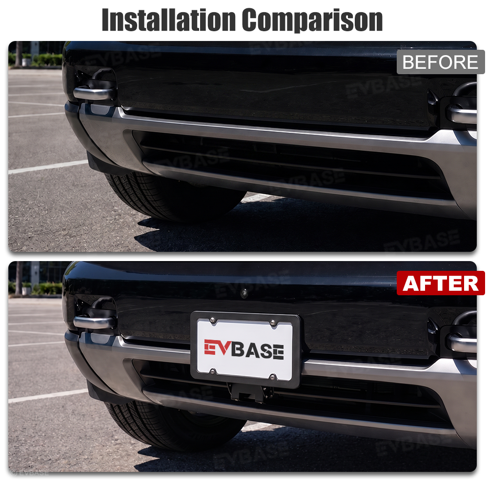 Front License Plate Frame for Rivian R2 License Plate Mount No-Drill Aluminum Holder