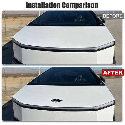 Cybertruck Front Hood Emblem Aggressive Style 3D Waterproof Logo Badge