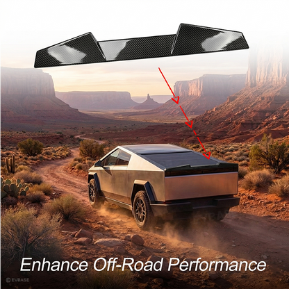 Cybertruck Rear Spoiler Real Dry Molded Carbon Fiber Tailgate Lip Spoiler Aerodynamic Upgrade