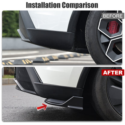 Model Y Juniper Rear Bumper Lip Side Splitter ABS Sport Style Rear Bumper Corner Extensions