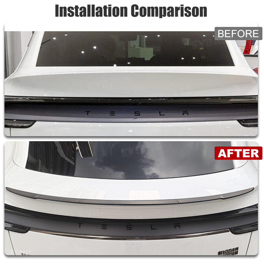 Model Y Juniper Rear Spoiler Wing ABS Aerodynamic Rear Trunk Lip Spoiler for Tesla