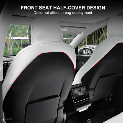 Model Y Juniper Standard Seat Covers NAPPA Leather Seat Protector 3-lined Insignia Design