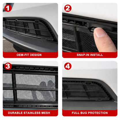 Model Y Juniper /Model Y L Grille Mesh Insert AirFlow Quick-Release Front Lower Grille Bug Screen