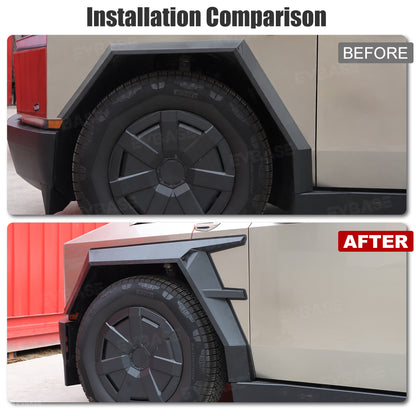 Cybertruck Armor Fender Flares Cover 3.0 Off-Road Protection Front & Rear Wheel Arches Eyebrow Protector Trim Overlay