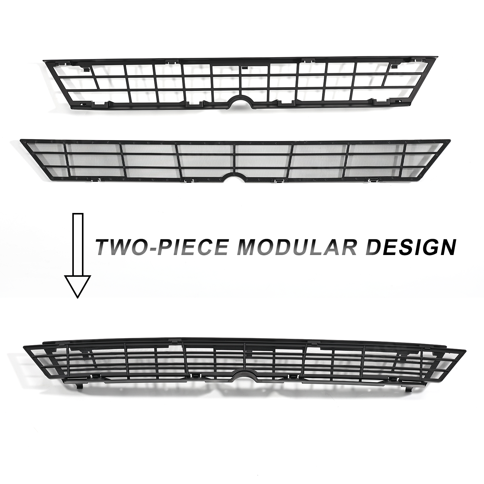 Model Y Juniper Front Grille Mesh Radiator Cover Removable ABS Floating Front Bumper Bug & Debris Screen Mesh