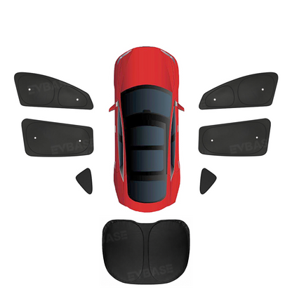 Model Y Juniper Sunshade Set Front & Rear Windshield Shade & Side Window Shades UV & Heat Protection Privacy Cover for Tesla Model Y/ YL & Model 3/3 Highland