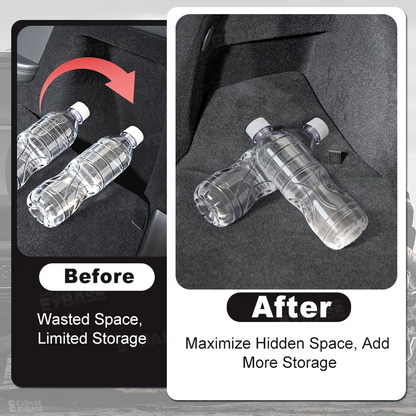 Model Y L Rear Trunk Storage Organizer Back Trunk Side Storage Bins Waterproof Interior Storage Boxes