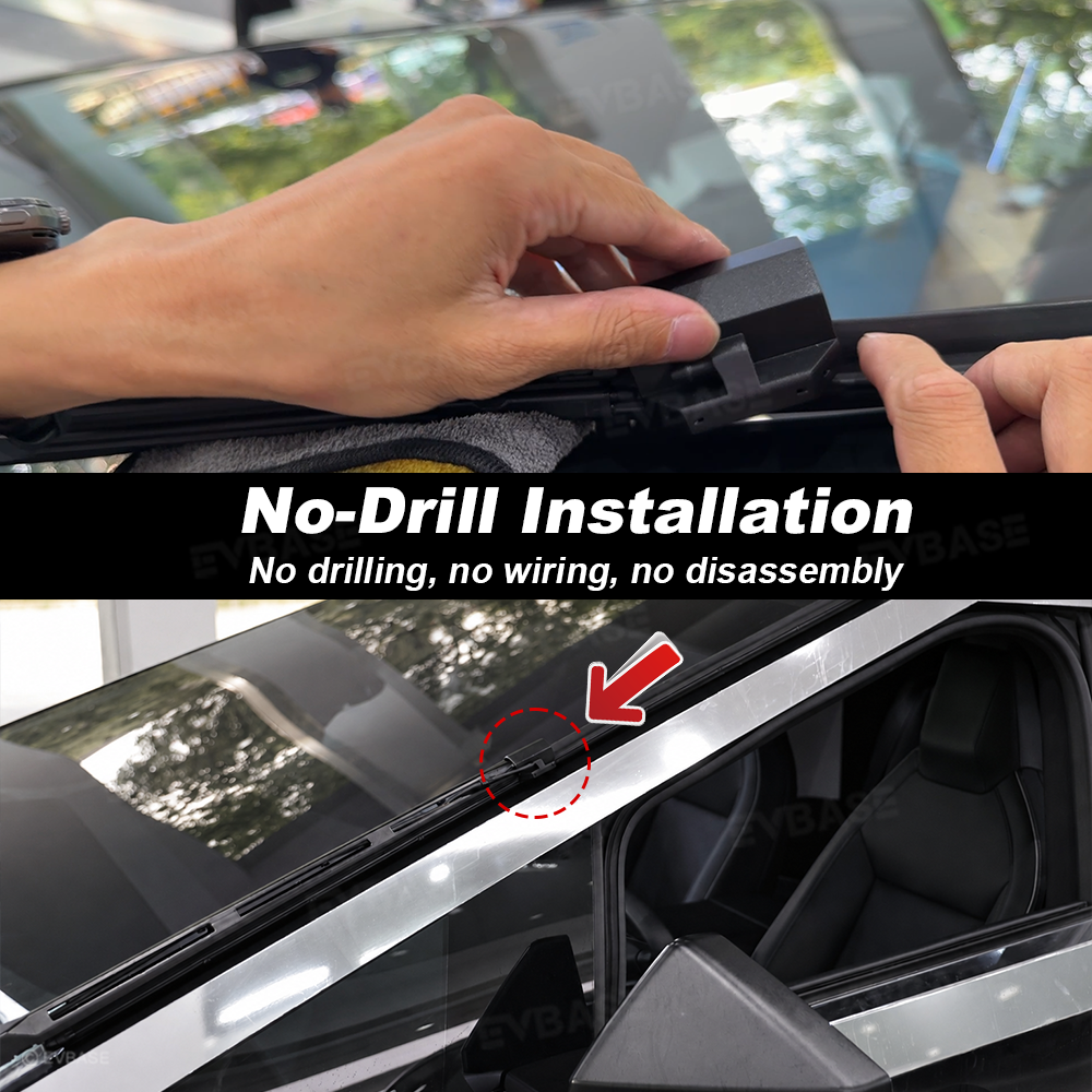 Cybertruck Windshield Washer Fluid Nozzle Relocation Adapter Wiper Washer Jet Upgrade