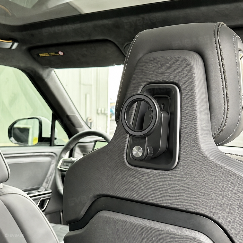 Back Seat Phone & Tablet Mount Anchor for Rivian R1T/ R1S/ R2 Magnetic Ball Mount Holder