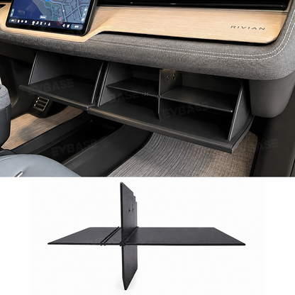 Glove Box Organizer Divider for Rivian R2 Center Console Organizer Storage Partition Insert
