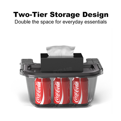Model Y L Rear Center Console Organizer Rear Seat Storage Box Trash Can Interior Storage Accessories