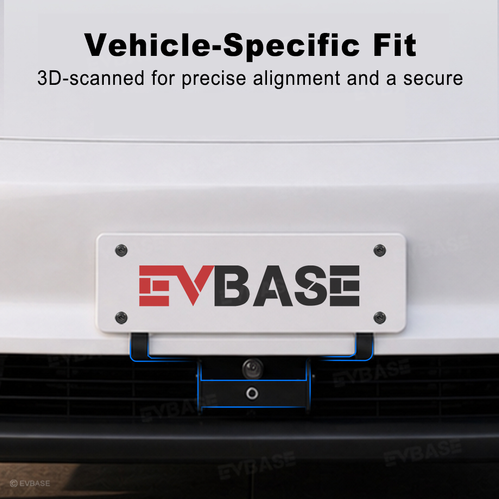 Model 3 Highland License Plate Frame No-Drill Aluminum Front License Plate Holder Mount