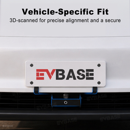 Model 3 Highland License Plate Frame No-Drill Aluminum Front License Plate Holder Mount