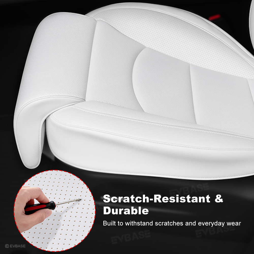Model Y Juniper/ 3 Highland Front Seat Cushion with Padded Leg Support & Backrest Pad for Tesla Model Y/3/YL