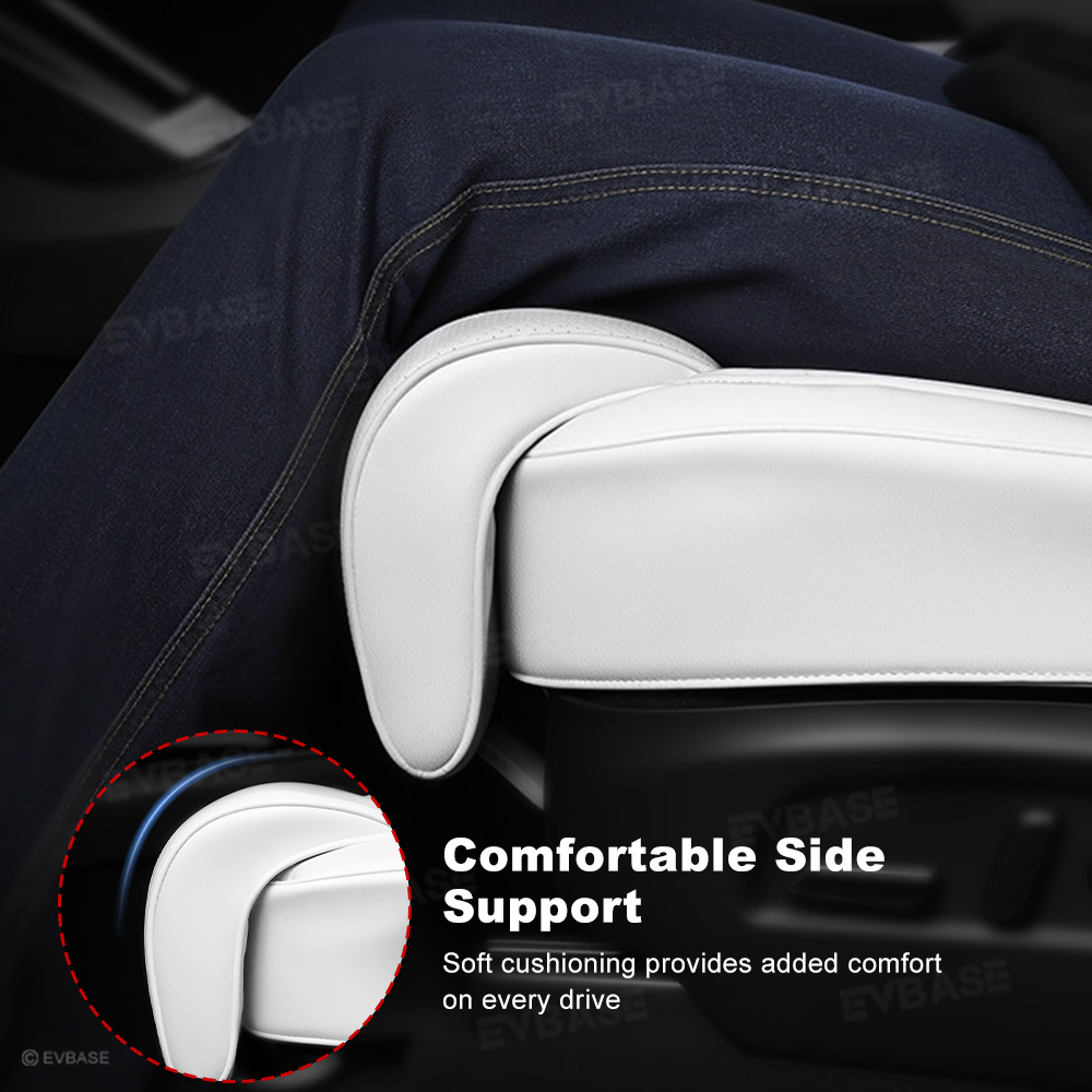 Model Y Juniper/ 3 Highland Front Seat Cushion with Padded Leg Support & Backrest Pad for Tesla Model Y/3/YL