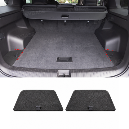 Trunk Cargo Side Storage Covers for Rivian R2 Carpeted Cargo Side Lids Hidden Storage Compartment with Pull Tabs