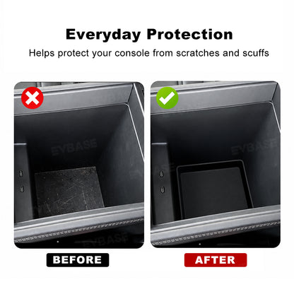 Center Console Organizer Tray for Rivian R2 Silicone Armrest Lower Storage Box