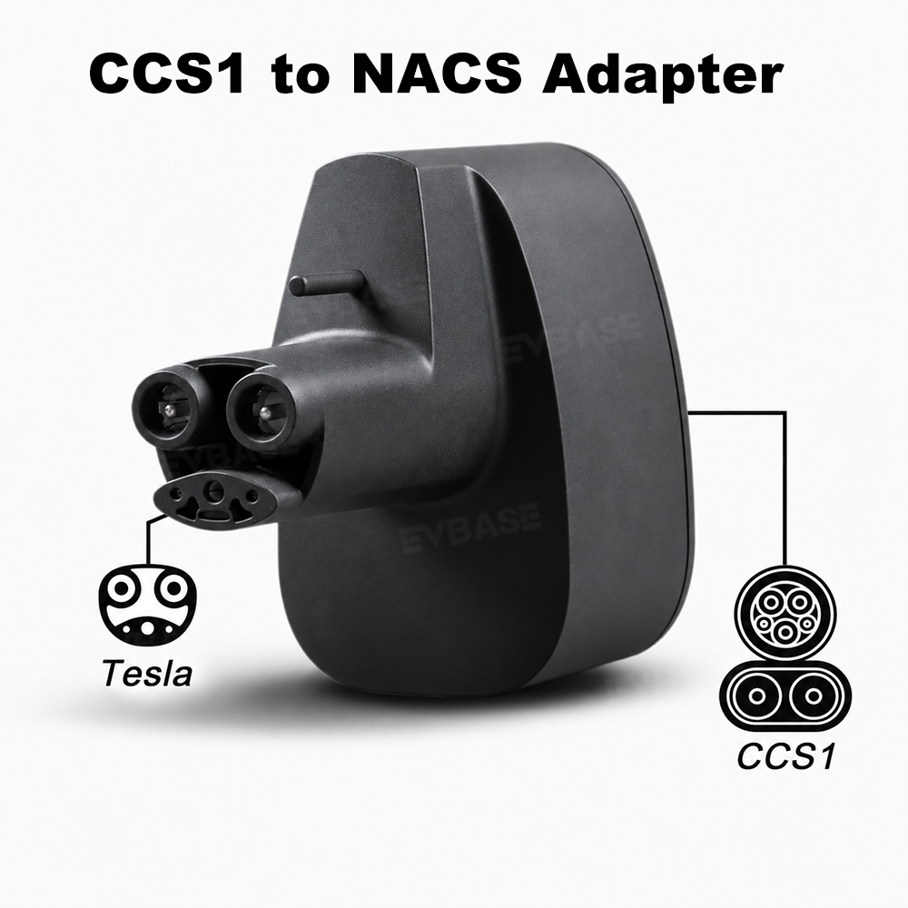 CCS1 to NACS Adapter for Tesla Model Y/3/S/X/Cybertruck Max 250 kW DC Fast Charging