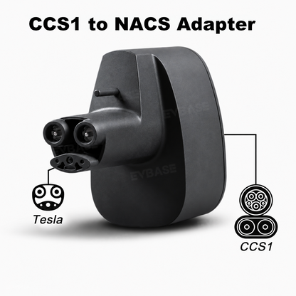 CCS1 to NACS Adapter for Tesla Model Y/3/S/X/Cybertruck Max 250 kW DC Fast Charging