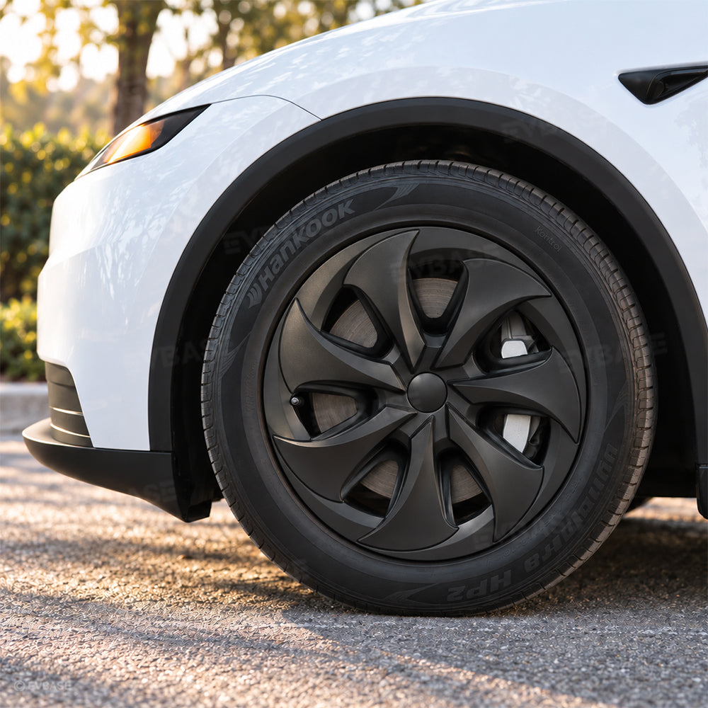 Model Y Juniper Standard 18inch Wheel Covers Turbine Blade Style Hubcaps 4PCS