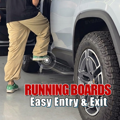 EVBASE Running Boards for Rivian R2 Side Steps Heavy-Duty Non-Slip Nerf Bars Exterior Off-Road Accessories