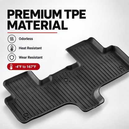 Model Y L All-Weather TPE Floor Mats & Trunk Mat Cargo Liner & Seat Back Protector & Rear Bumper Guard Set