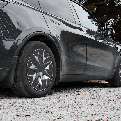 Model Y L Mud Flaps No-Drill Front & Rear Fender Splash Guards TPE All-Weather Protection