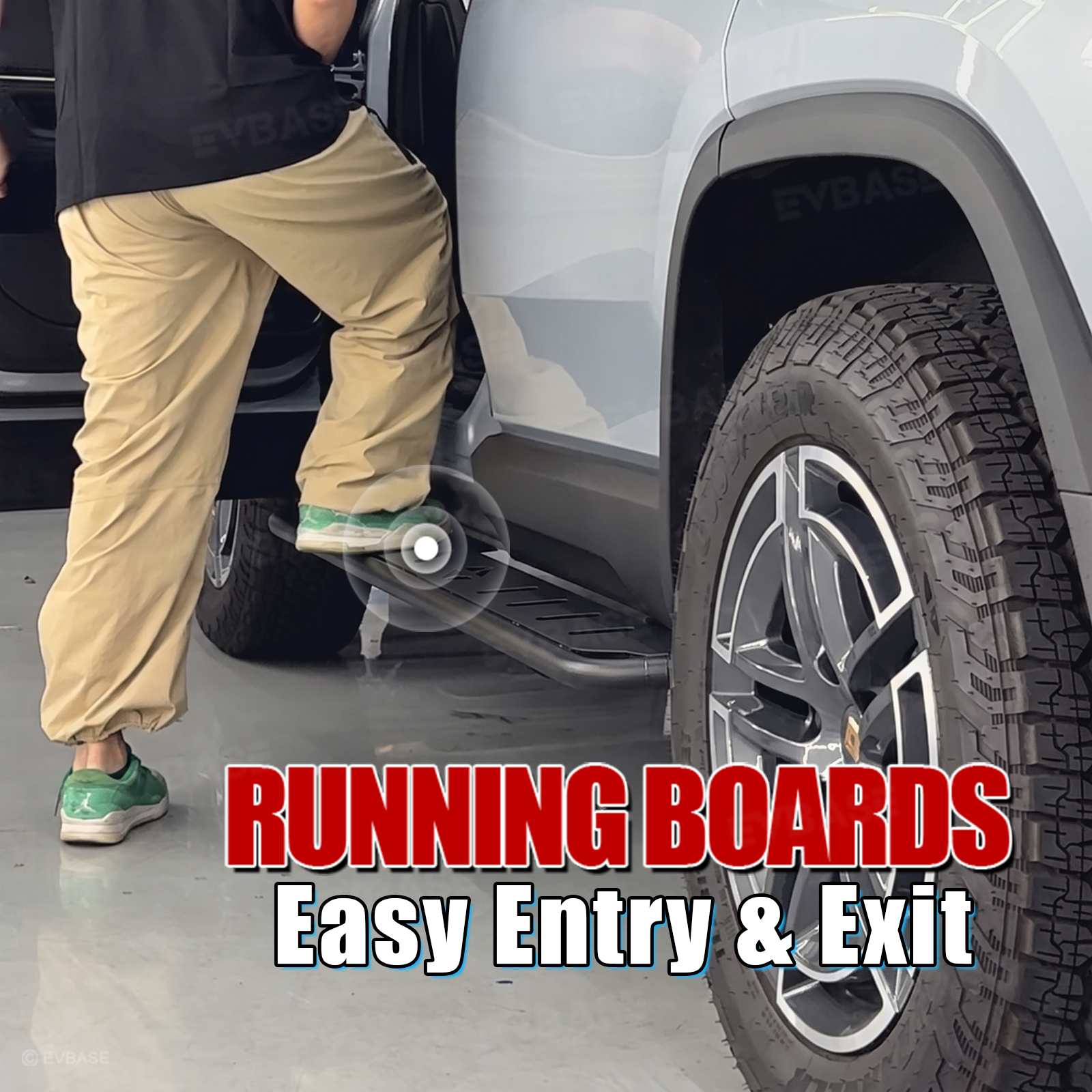 Running Boards for Rivian R2 Side Steps Heavy-Duty Non-Slip Nerf Bars Off-Road Accessories