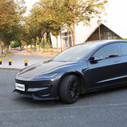 Model 3 Highland Performance Front Lip V‑Style Front Bumper Lip Apron Splitter