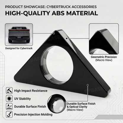 Cybertruck Front & Rear Camera Lens Cover Superhydrophobic Protective Guard Clear View Protection