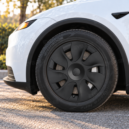 Model Y Juniper Standard 18inch Wheel Covers Aperture Wheels Cyclone Style Hubcaps