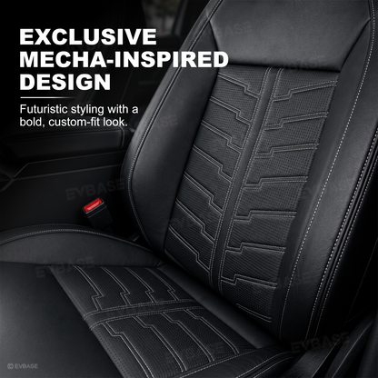Cybertruck Seat Covers Futuristic Armor-Style Seat Protector Premium NAPPA Leather Interior Upgrade