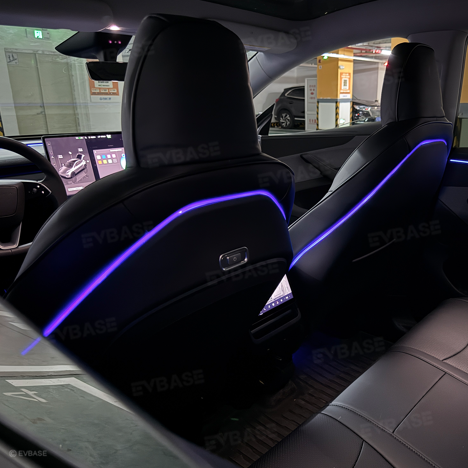 Model Y Juniper Interior Ambient Lighting Kit RGB LED Lights Strip with Factory Screen Control